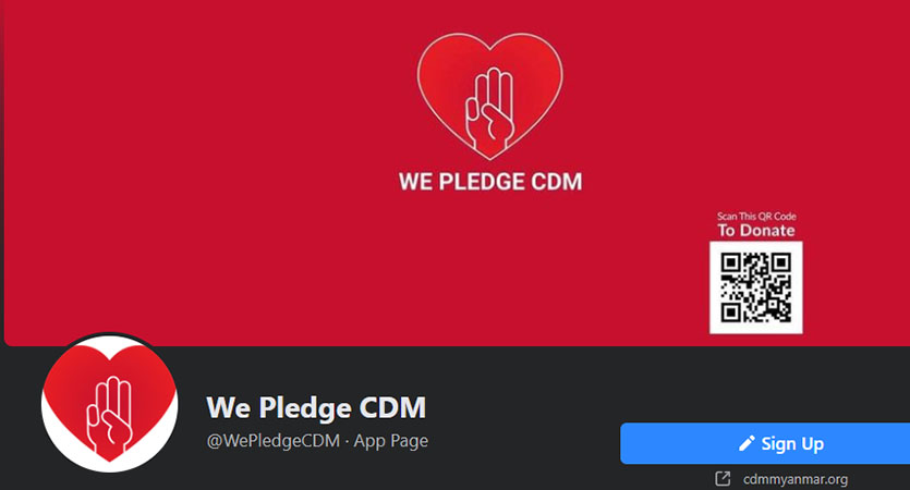CDM သူရဲကောင်း ၆၇၄ ဦးအတွက် We Pledge CDM အဖွဲ့က ငွေကျပ် ၁၈၈ သိန်း ထောက်ပံ့