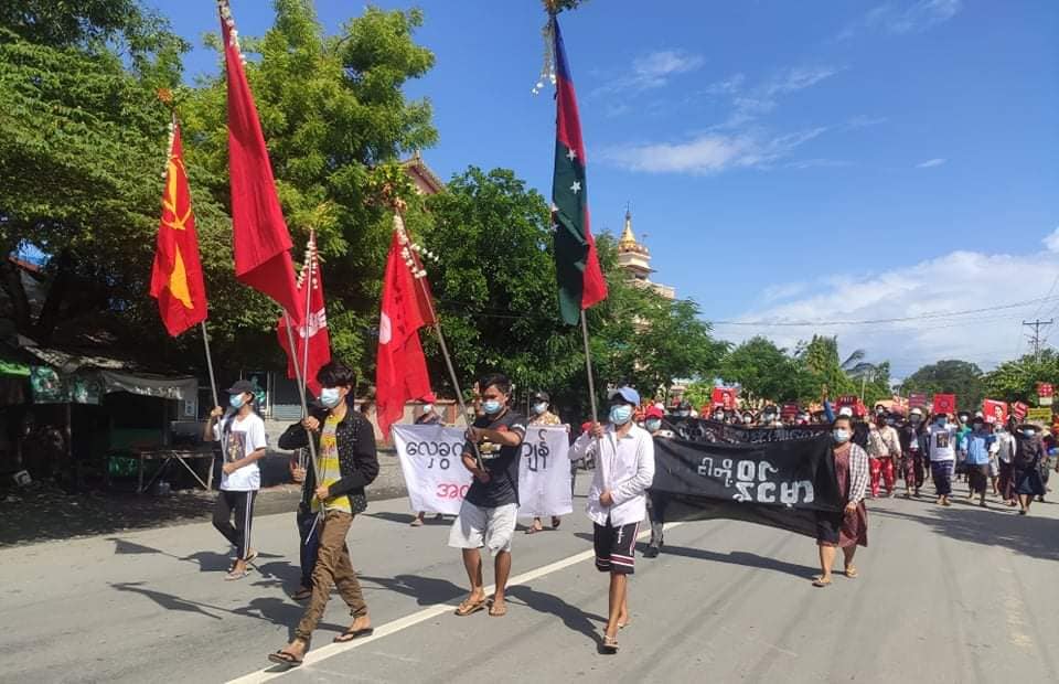 ကလေးမြို့တွင် စစ်အာဏာရှင်ဆန့်ကျင်ရေး လူဦးရေ ၁၀၀ ကျော်ဆန္ဒပြ