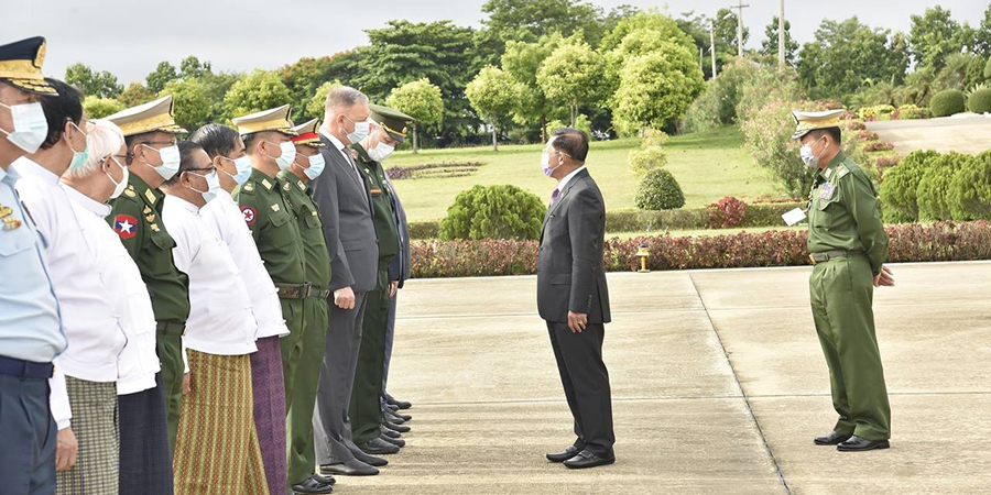 မြန်မာအကြမ်းဖက်စစ်ခေါင်းဆောင် ရုရှားနိုင်ငံသို့ သွားရောက်