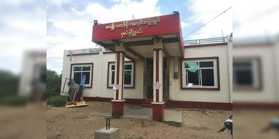 ပုလဲ အန်အယ်လ်ဒီရုံးကို စစ်ကောင်စီတပ်‌များ ဝင်ရောက်ဖျက်ဆီး