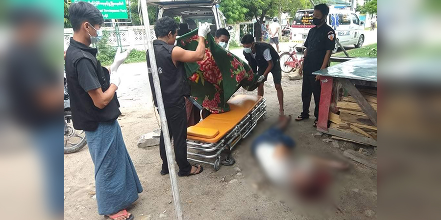 ရွှေဘိုမြို့ ကြံ့ခိုင်ရေးရုံးရှေ့ ဗုံးပေါက်ကွဲ၊ ၁ ဦးသေဆုံးပြီး ၁ ဦး အပြင်းအထန်ဒဏ်ရာရ