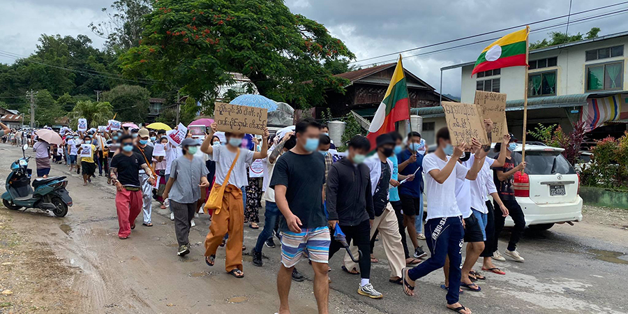 SSPP ရှမ်းလက်နက်ကိုင်အဖွဲ့အား ဆန္ဒပြစဉ် ဗုံးပေါက်ကွဲမှုဖြစ်၊ ၁ ဦးသေဆုံး ၅ ဦး ဒဏ်ရာရ