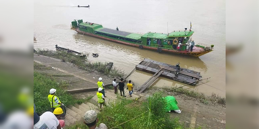 ကိုဗစ်ကူးစက်မှုကြောင့် ခန္တီး-ဟုမ္မလင်း အမြန်ယာဉ်စက်လှေများ ယာယီရပ်နား