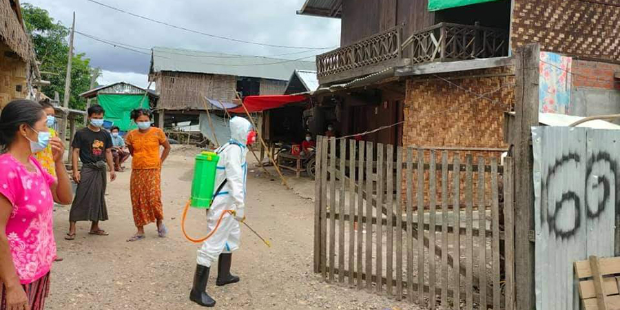 ဂန့်ဂေါမြို့နယ် ဟံသာဝတီနှင့် မွှေ့လယ်ကျေးရွာကို အသွားလာကန့်သတ်