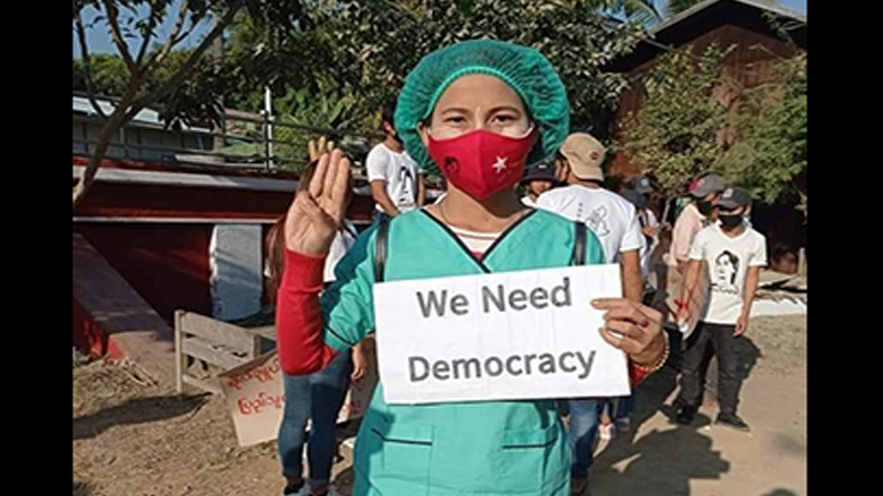 ကလေးဝမြို့နယ်တွင် CDM သူနာပြုဆရာမ ၁ ဦးဖမ်းဆီးခံရ