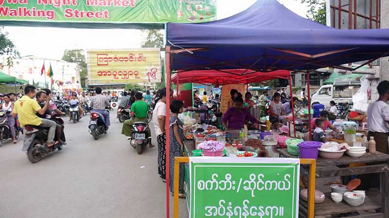 ကိုဗစ်-၁၉ ကူးစက်မှုကြောင့် မုံရွာ ညစျေးတန်းကို ၂ ပတ်ပိတ်