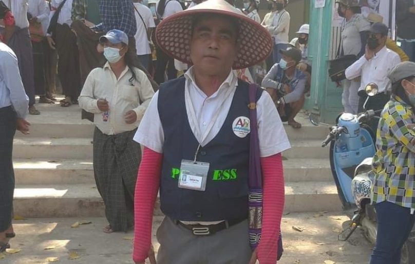 ဧရာဝတီတိုင်းမ် သတင်းထောက် ကိုအောင်မြသန်း ထောင်ကလွတ်ပြီး ၁၀ ရက်ကြာ ပြန်အဖမ်းခံရ