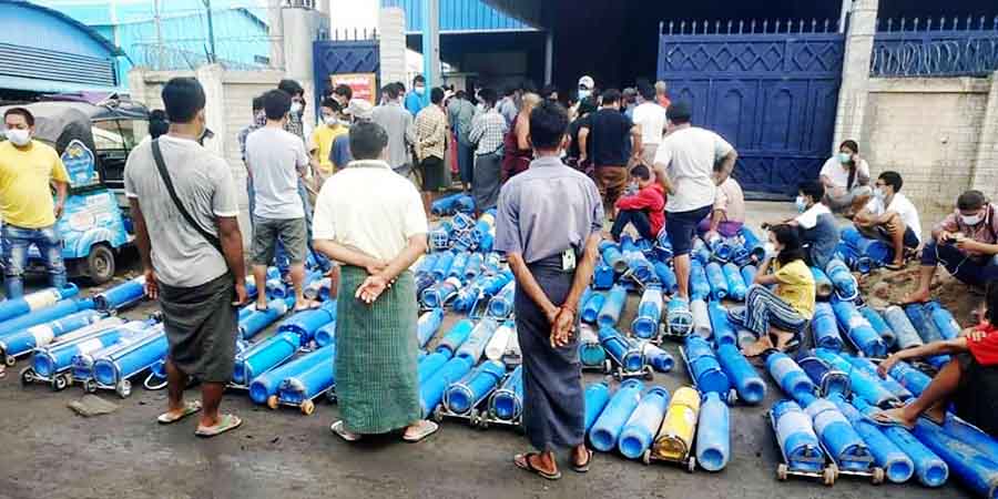 စစ်ကိုင်းတွင် ကိုဗစ်-၁၉ လူနာများအတွက် အောက်ဆီဂျင်လိုအပ်နေ