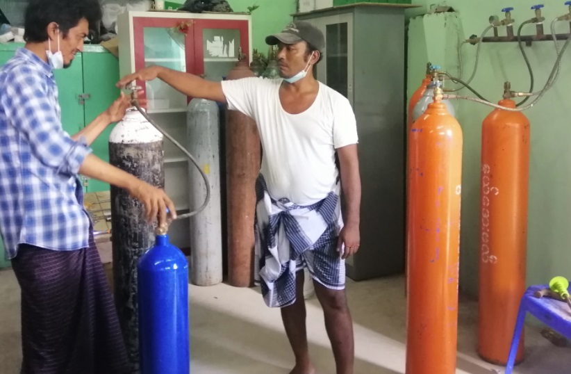 ရန်ကုန်တွင် အောက်ဆီဂျင်ပုံမှန်ရသည့်နေရာ ၁၀ နေရာခန့်သာရှိ