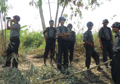 မအူပင္ ကံကုန္းေက်း႐ြာအုပ္စု လယ္သမားမ်ား ဆနၵျပ