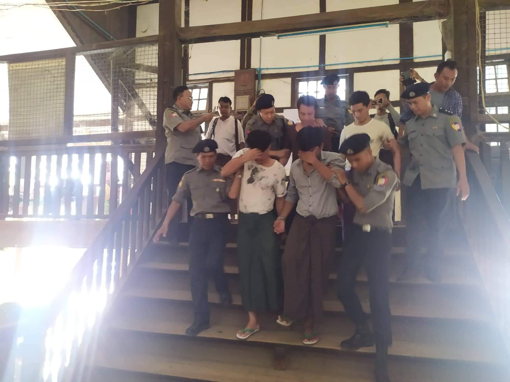 မန္တလေးတွင် အေအေတပ်ဖွဲ့ဝင်များ အပါအဝင် ၆ ဦးကို နှစ်ရှည်ထောင်ဒဏ်များ ချမှတ်