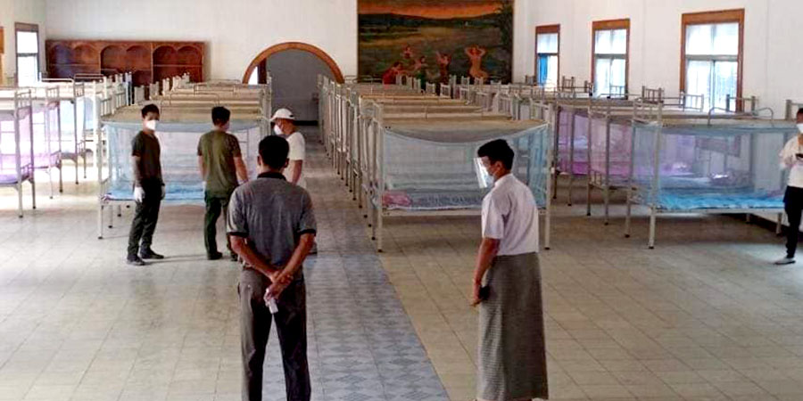 မူဆယ်တွင် ကိုဗစ်-၁၉ လူနာများလာသဖြင့် နေရာသစ် တိုးချဲ့ပြင်ဆင်