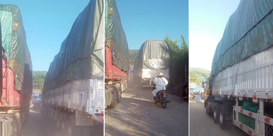 တရုတ်နိုင်ငံ ဝမ်တိန်တွင် ပိတ်မိနေသည့် အောက်ဆီဂျင်အိုးတင် မြန်မာကုန်ကားအချို့ ထွက်ခွင့်ရ