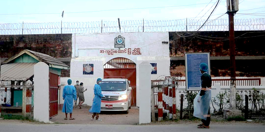 ပြည်မြို့အကျဉ်းထောင်၌ နိုင်ငံရေးအကျဉ်းသားများ ဖျားနာ၊ အနံ့ပျောက်နေ