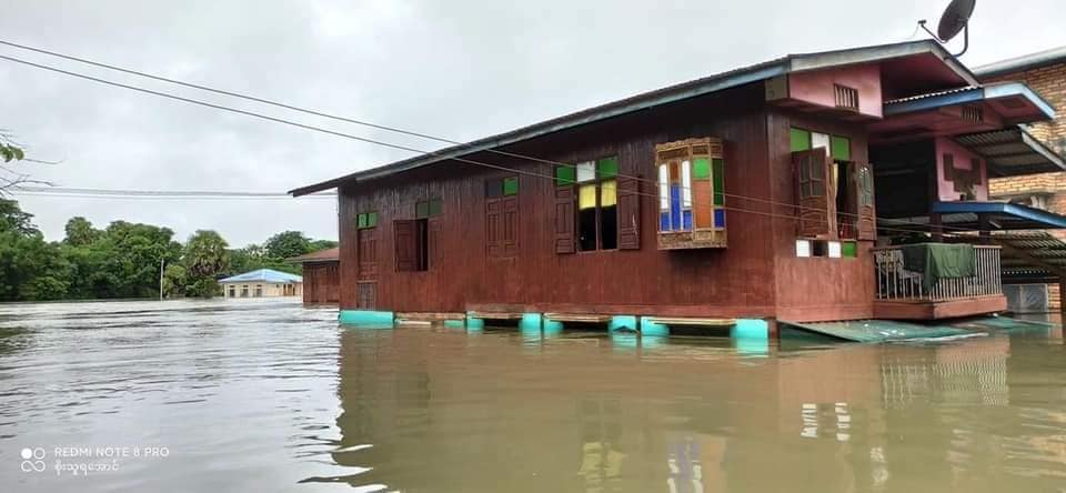 ကျိုက်မရောတွင် ကျေးရွာ ၁၀ ရွာကျော်ရေနှစ်မြုပ်၊ အိမ်ထောင်စု ၅၀၀ နီးပါး ဘေးလွတ်ရာရွှေ့