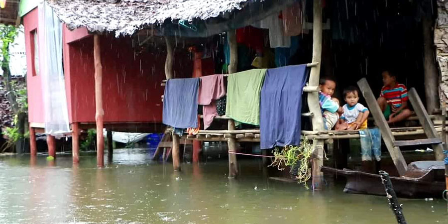 ဘားအံမြို့တွင် သံလွင်မြစ်ရေ စိုးရိမ်မှတ်ကျော်လွန်၊ ညအချိန်​ရေကြီးနိုင် သတိပေးထား
