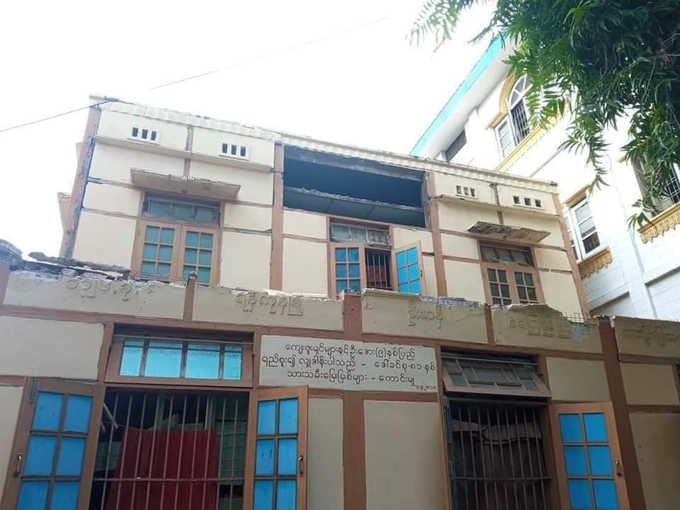 မန္တလေးတွင် ငလျင်ကြောင့် ဘုန်းတော်ကြီးကျောင်း ပြိုကျပျက်စီး