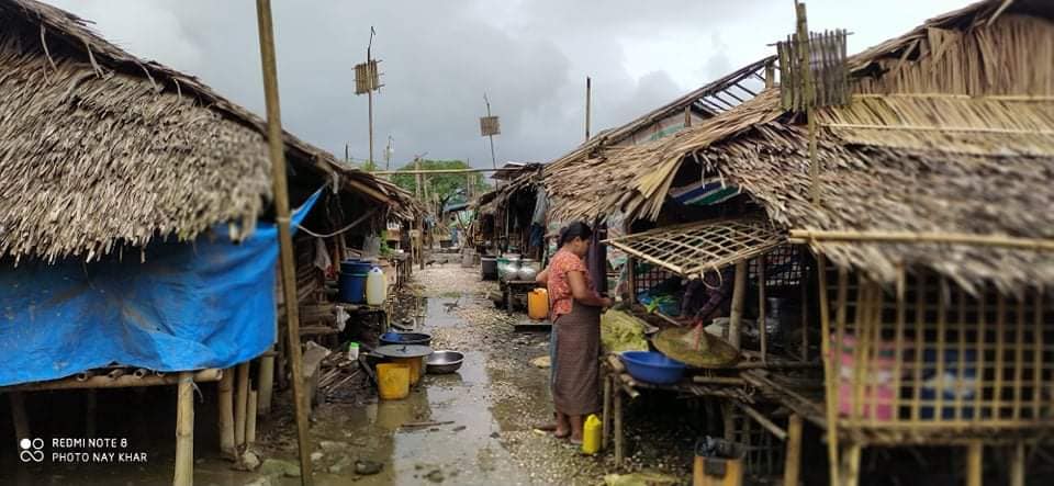 ကမ်းထောင်းကြီးမြို့ စစ်ဘေးရှောင်စခန်းတွင် အရေးပေါ် စားနပ်ရိက္ခာလိုအပ်နေ