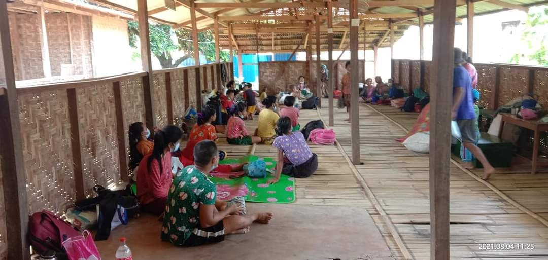 တိုက်‌ပွဲကြောင့် ဝိုင်းမော်ဒေသခံအချို့ ထွက်ပြေးတိမ်းရှောင်
