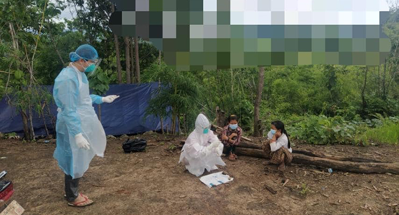 လွိုင်ကော်မြို့နယ်က စစ်ဘေးရှောင်စခန်း တစ်ခုတွင် ကိုဗစ်-၁၉ ကူးစက်မှုဖြစ်ပွားနေ