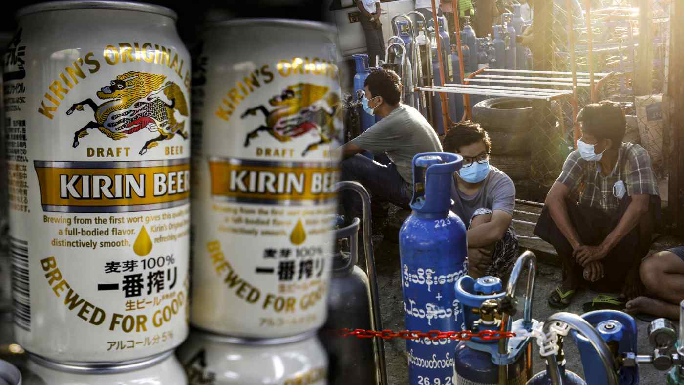 မြန်မာစစ်တပ်နှင့်ဆက်နွှယ်နေသည့် Kirin ဂျပန်ဘီယာကုမ္ပဏီအရှုံးပေါ်