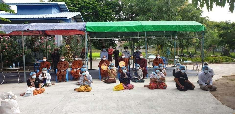 ရေဦးတွင် ကိုဗစ်ရောဂါနှင့်ကိုဗစ်သံသယကြောင့် သေဆုံးသူများအတွက် စုပေါင်းသရဏဂုံတင်