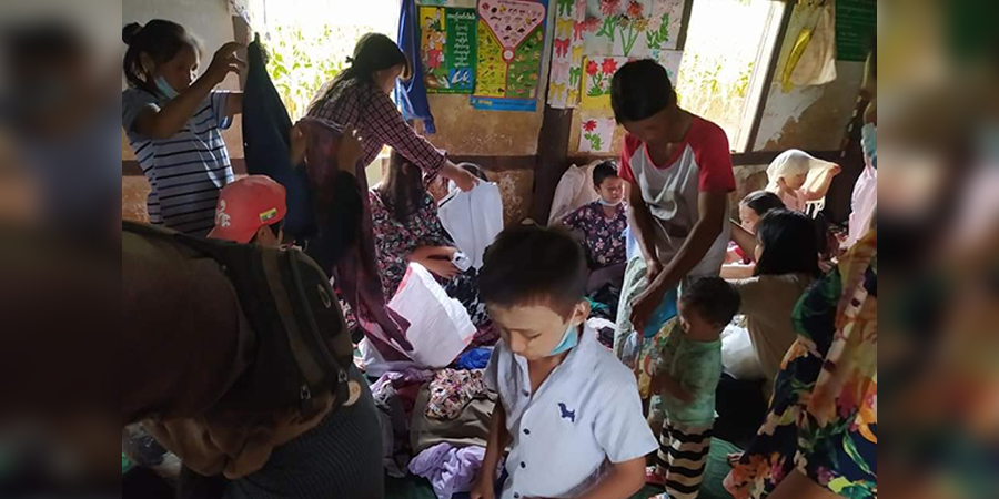 ကျောက်မဲတွင် စစ်ရှောင်ပြည်သူများ အစားအသောက်နှင့် ဆေးဝါး အကူအညီလိုအပ်နေ