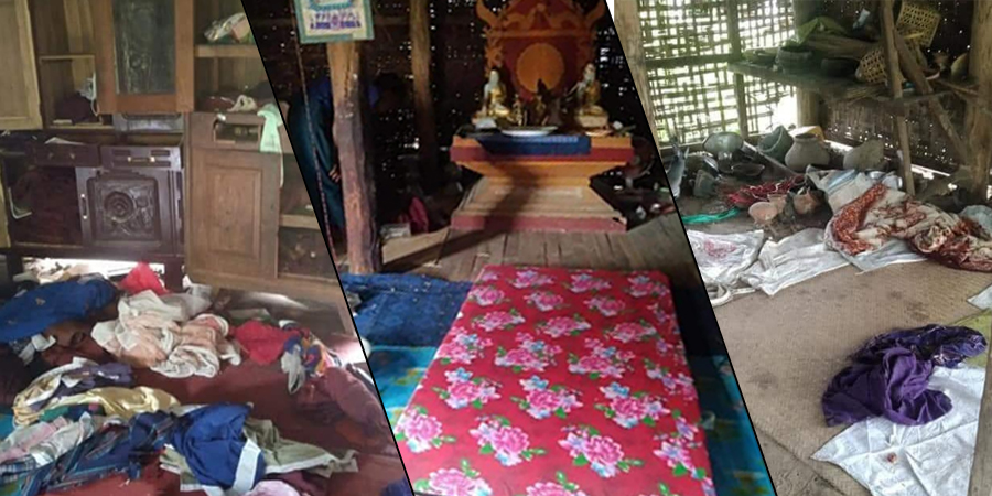 ဘုတလင်မြို့နယ် ကျောက်ပုံတောရကျောင်းက ပစ္စည်းများကို စစ်ကောင်စီတပ်က ဖျက်ဆီး