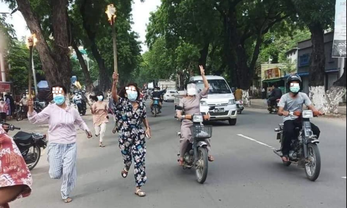 မုံရွာပင်မ သပိတ်စစ်ကြောင်း ဖြိုခွင်းခံရ