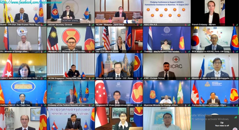 မြန်မာကို ကိုဗစ်အလှူငွေ ဒေါ်လာ ၄ ဒသမ ၇ သန်းကျော်နှင့် ပစ္စည်းများ ကူညီမည်ဟု  နိုင်ငံပေါင်းစုံ ကတိပြု