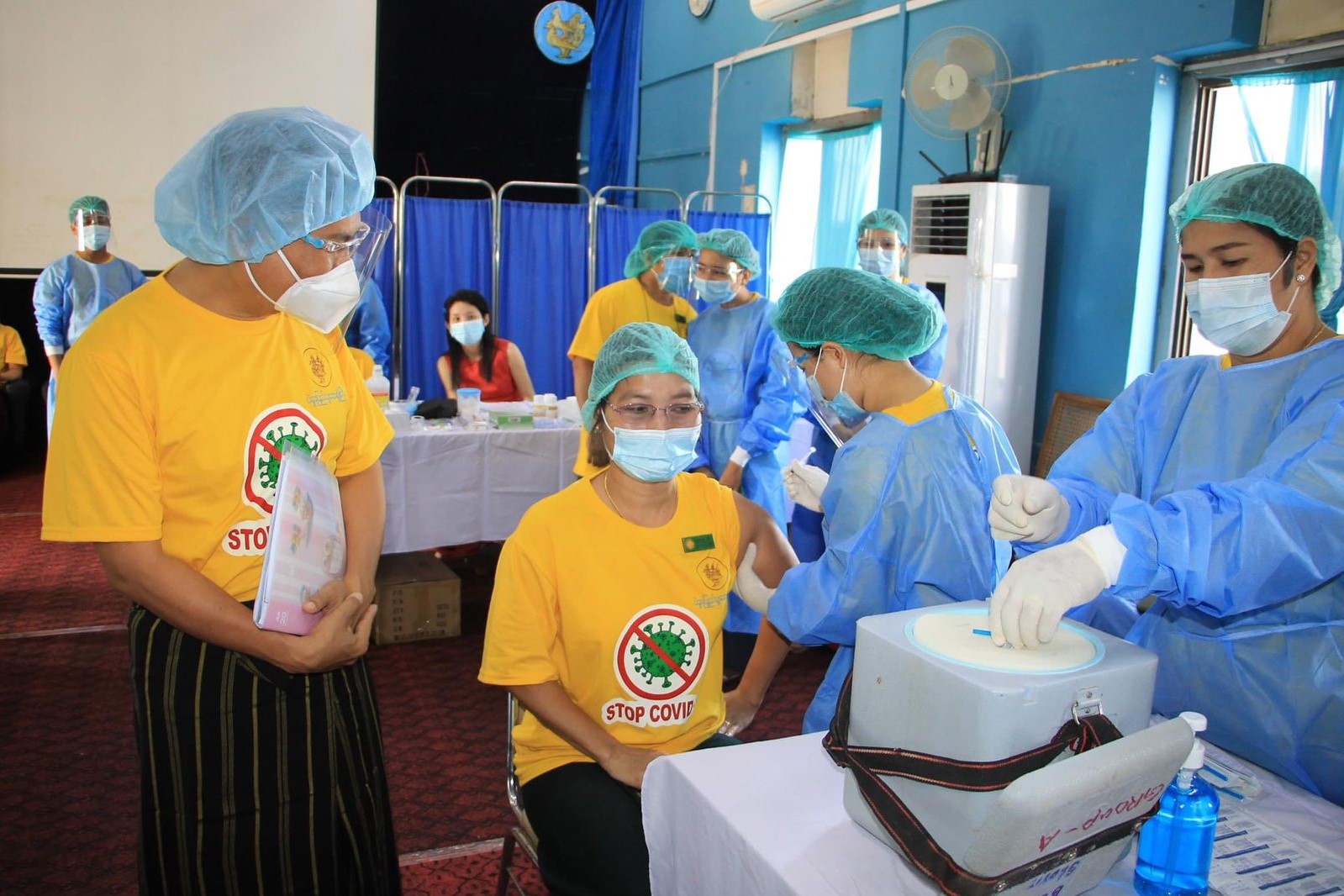 ကိုဗစ်-၁၉ ကာကွယ်ဆေးထိုးပြီးသူ ၄ သန်းကျော်ရှိဟု အကြမ်းဖက်စစ်ကောင်စီထုတ်ပြန်