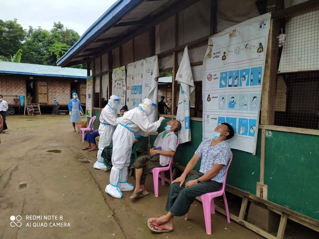 မြစ်ကြီးနားမြို့ ရာဒါကောင်း စစ်ရှောင်စခန်းတွင် ကိုဗစ်-၁၉ အတည်ပြုလူနာ ၂၁ ဦးတွေ့