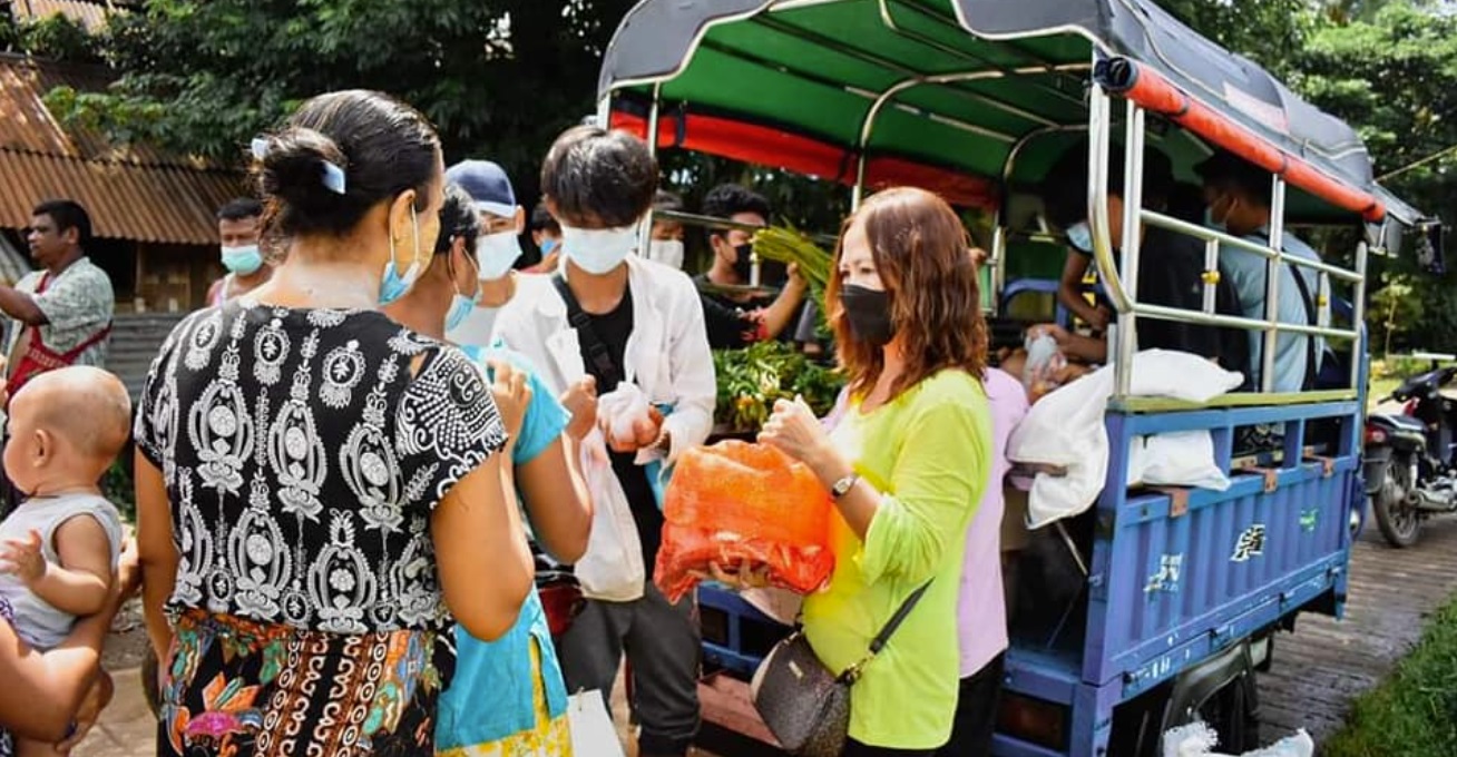 သထုံမြို့ရှိ ဆင်းရဲသားပြည်သူများအတွက် စားနပ်ရိက္ခာကူညီပေးသူကို စစ်ကောင်စီတပ်ကဖမ်းဆီး
