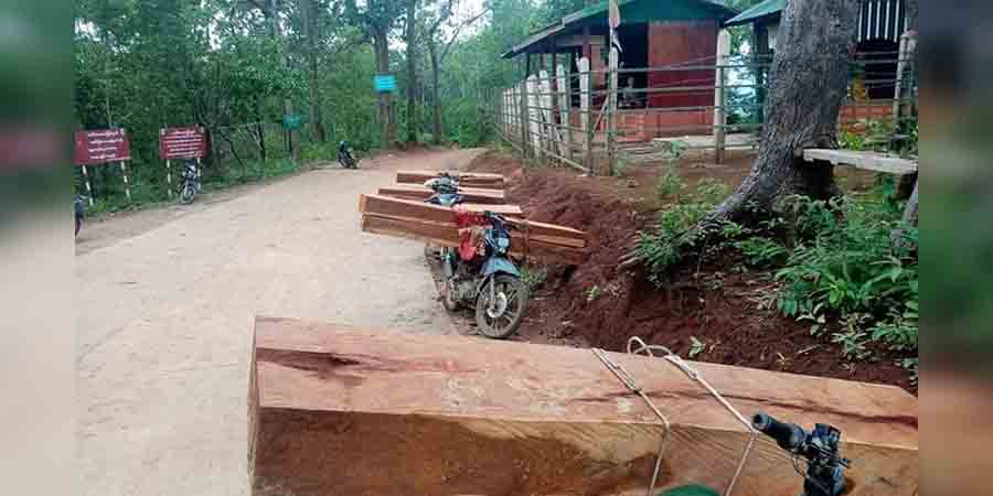 သစ်​ထုတ်ယူသူများကို စစ်​ဆေး​မေးမြန်းခြင်းမပြုဘဲ ပစ်သတ်နှိမ်နင်း​မည်ဟု ယင်းမာပင် PDF ပြော
