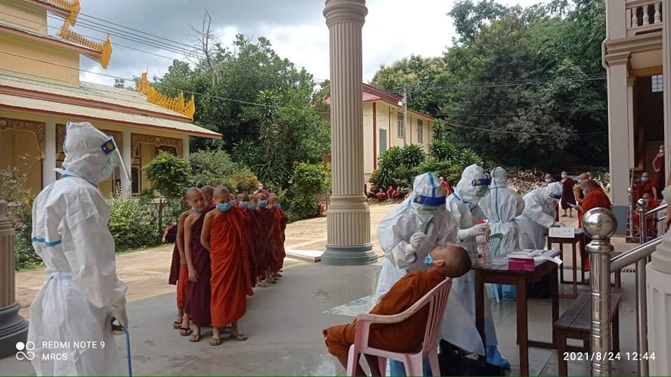 လွိုင်ကော် ပုဗ္ဗာရုံပရိယတ္တိစာသင်တိုက်ရှိ သံဃာတော် ၉၂ ပါး ကိုဗစ်-၁၉ ကူးစက်ခံရ