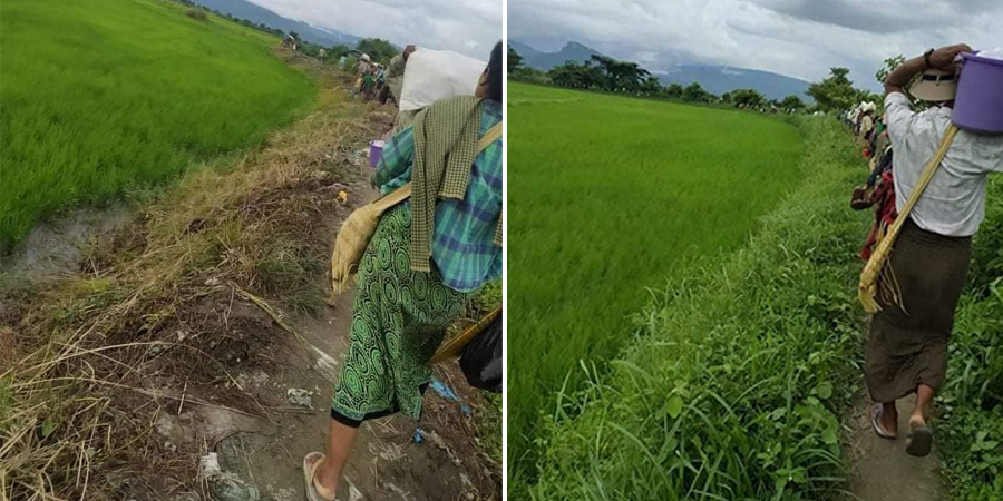 ကလေးမြို့နယ်တောင်ပိုင်းတွင် တိုက်ပွဲကြောင့် ပြည်သူထောင်ချီ ထွက်ပြေးတိမ်းရှောင်နေရ