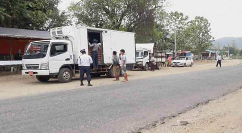 အင်းတော်မြို့နယ်၌ ယာဉ်ထိန်းရဲ ဒုရဲအုပ် ၁  ဦး ပစ်သတ်ခံရ