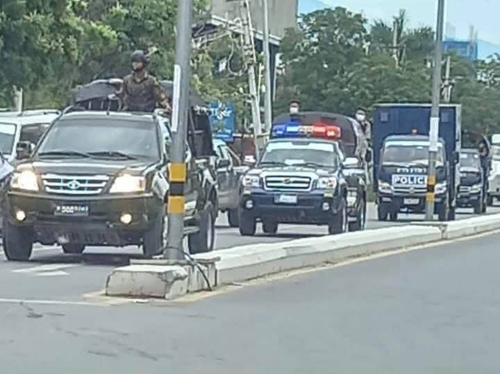 မန္တလေးတွင် စစ်တပ်က အင်အားအလုံးအရင်းဖြင့် ကင်းလှည့်နေ
