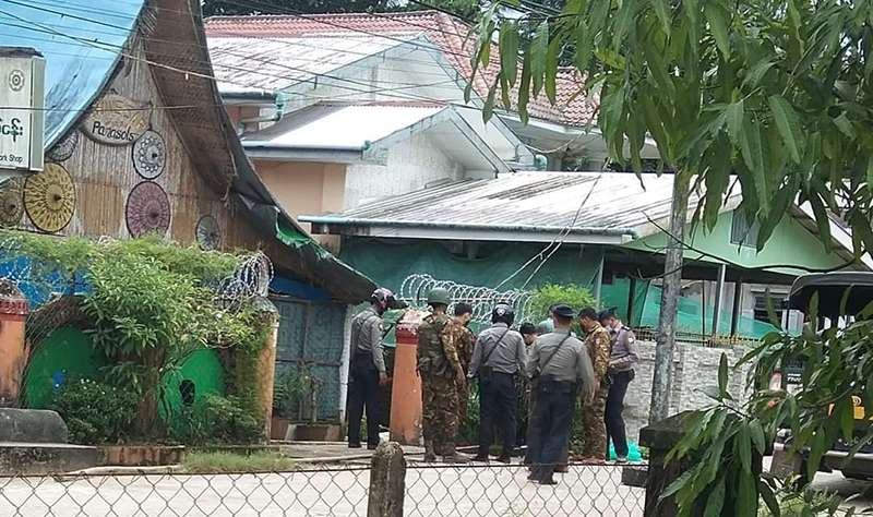 ပုသိမ်မြို့တွင် ဗုံးလန့်မှုဖြစ်ပွား