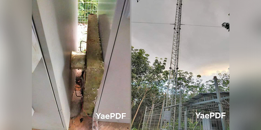 မွန်ပြည်နယ်တွင် တစ်ရက်တည်း Mytel တာဝါတိုင် ၂ တိုင် ဗုံးခွဲဖျက်ဆီးခံရ