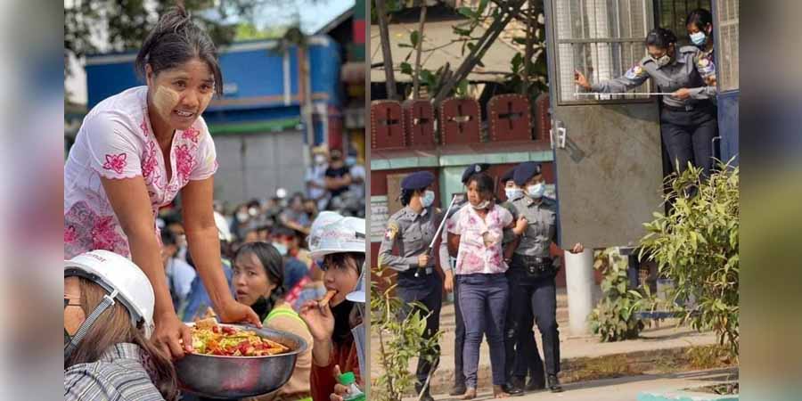 မုံရွာမြို့တွင် အချဉ်ပေါင်းသည် မတင်တင်အေး အပါအဝင် ပြည်သူ ၃ ဦး ဖမ်းဆီးခံရ
