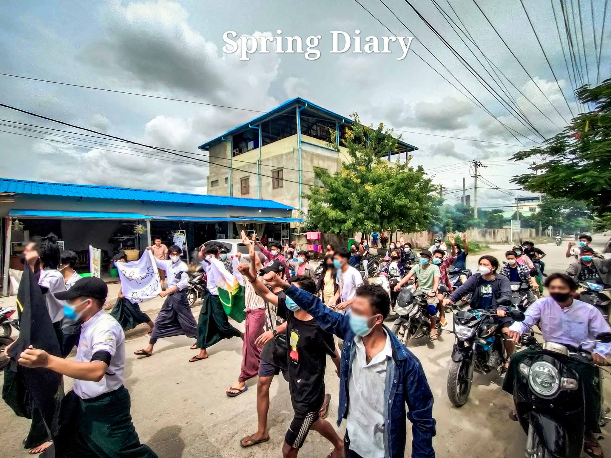 မန္တလေး စုပေါင်းသပိတ်စစ်ကြောင်း ပစ်ခတ် ဖြိုခွင်းခံရ