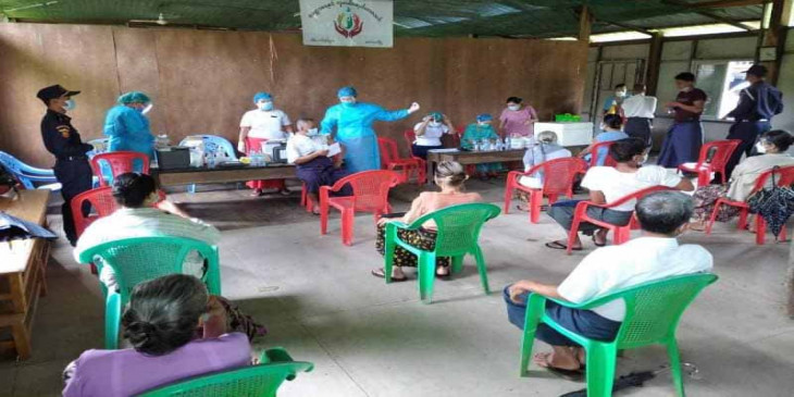 ကိုဗစ်-၁၉ ကာကွယ်ဆေးထိုးနှံပြီးသူ ၅ သိန်းခွဲကျော်ရှိ