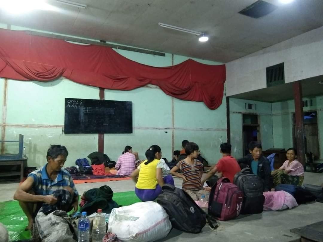 ဖားကန့်မြို့နယ် တိုက်ပွဲကြောင့် ဒေသခံပြည်သူများ စစ်ဘေးရှောင်
