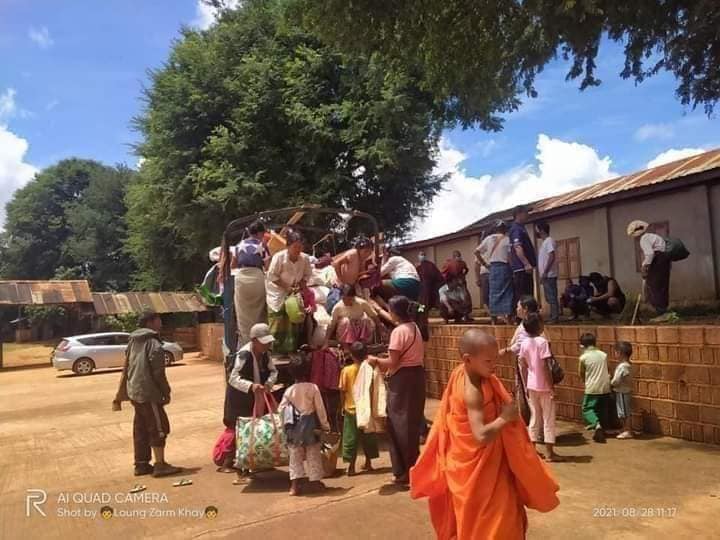ကျောက်မဲမြို့ မန်ခါဘုန်းကြီးကျောင်းကို စစ်ရှောင်များထပ်ရောက်၊ စားနပ်ရိက္ခာ အကူအညီ လိုအပ်နေ