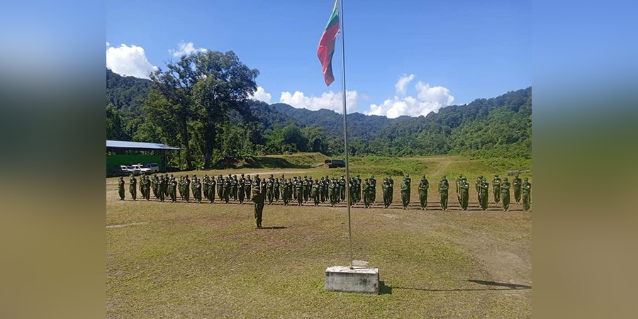 နောင်မွန်မြို့နယ်တွင် စစ်ကောင်စီက ပြည်သူ့စစ်သင်တန်းစပေး