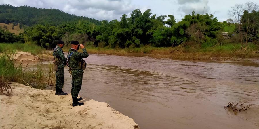 တရားမဝင် နယ်စပ်ဖြတ်ကျော်ဝင်ရောက်မှုမရှိစေရန် ထိုင်းတွင် လုံခြုံရေးတင်းကျပ်