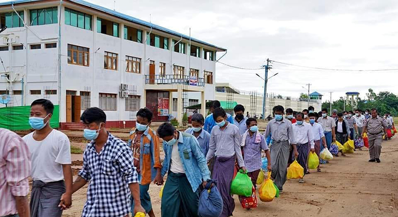 မကွေးတိုင်း အကျဉ်းထောင်အသီးသီးမှ ပြန်လွတ်လာသူ ၃၄၀ ခန့်ရှိ