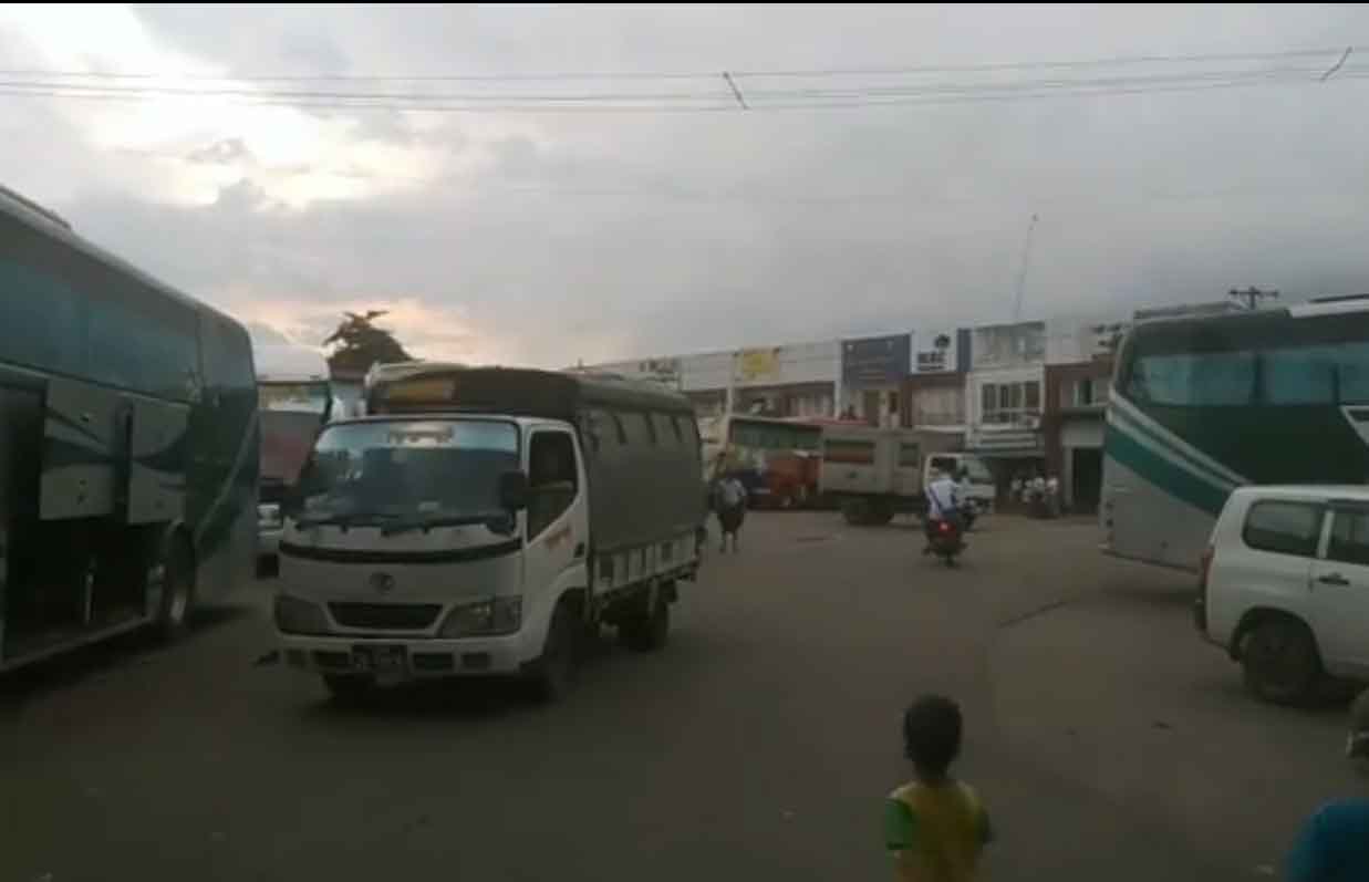 အောင်မင်္ဂလာအဝေးပြေးရှိ ရဲစခန်းအနီး ဗုံးပေါက်ကွဲ​ပြီး လုံခြုံရေးတင်းကျပ်