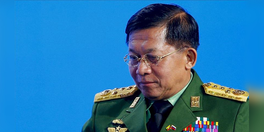 နှစ်ကုန်တွင် လူဦးရေ ၅၀ ရာခိုင်နှုန်းကျော် ကိုဗစ်ကာကွယ်ဆေးထိုးပေးနိုင်မည်ဟု စစ်ခေါင်းဆောင်ပြော